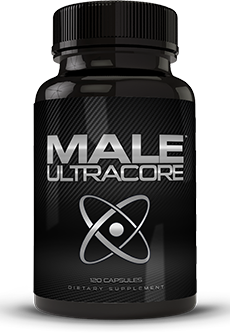 Bottle of Male UltraCore Male Testosterone Booster